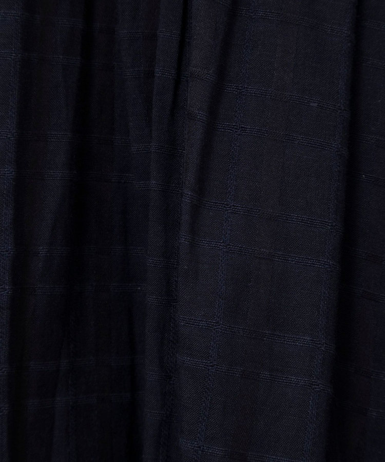 【MARILYN MOON/マリリーンムーン】sheer check 2way gathered blouse