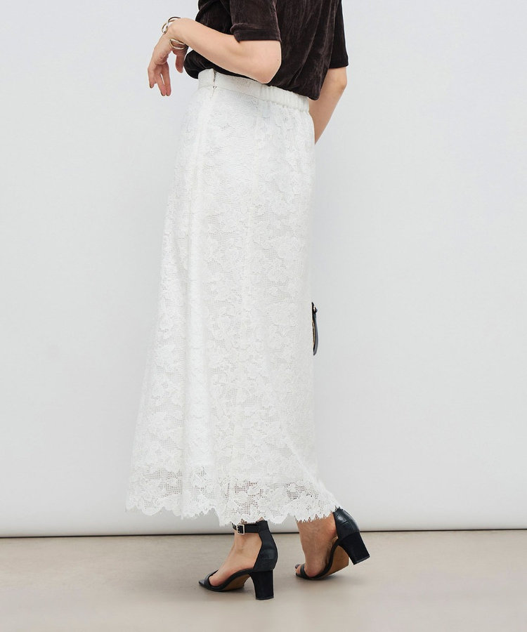 ウォッシャブルレースマーメイドスカート（5-0035-5-06-002