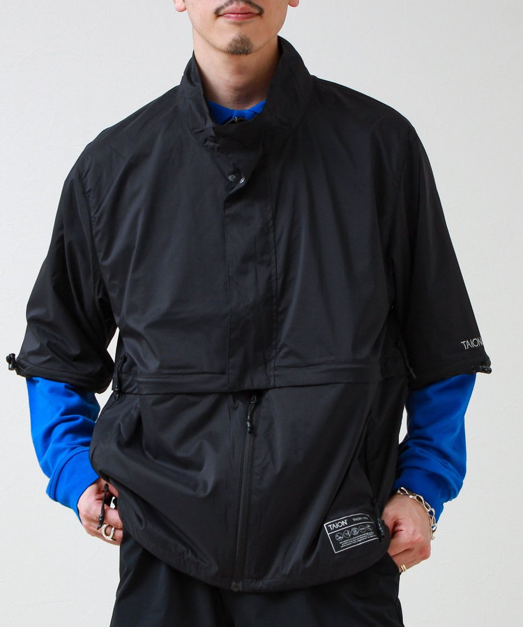 【TAION/タイオン】HI-NECK W-ZIP DETACHABLE LIGHT JACKET