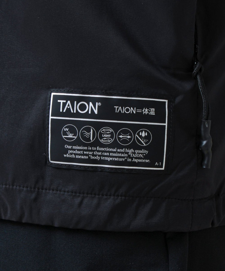 【TAION/タイオン】HI-NECK W-ZIP DETACHABLE LIGHT JACKET
