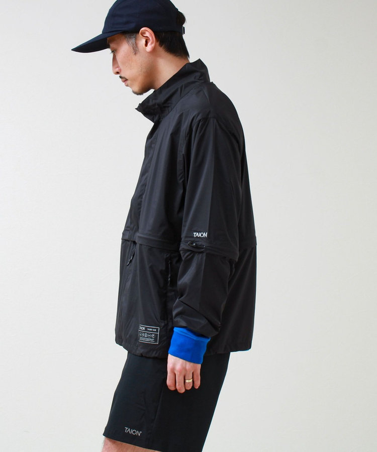 【TAION/タイオン】HI-NECK W-ZIP DETACHABLE LIGHT JACKET