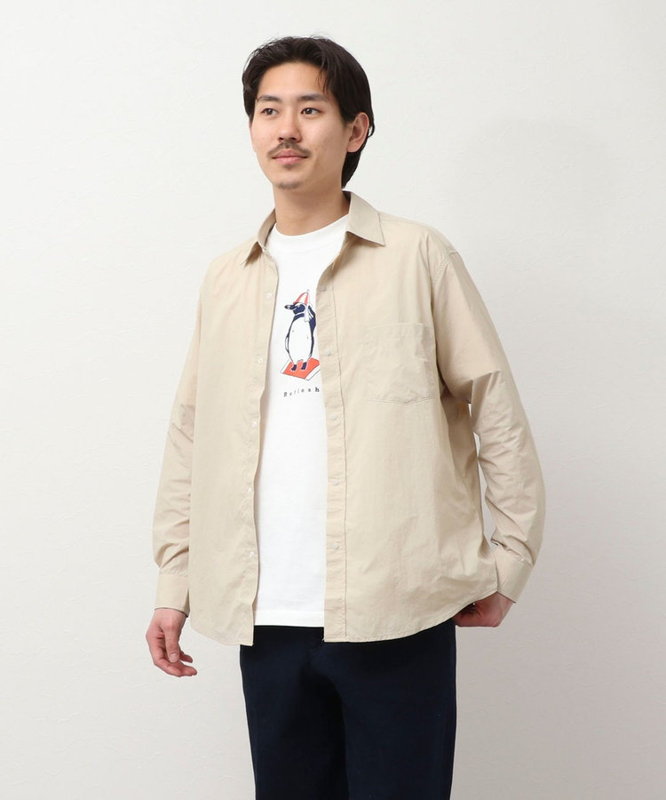 ナイロンリップ レギュラーカラーシャツ