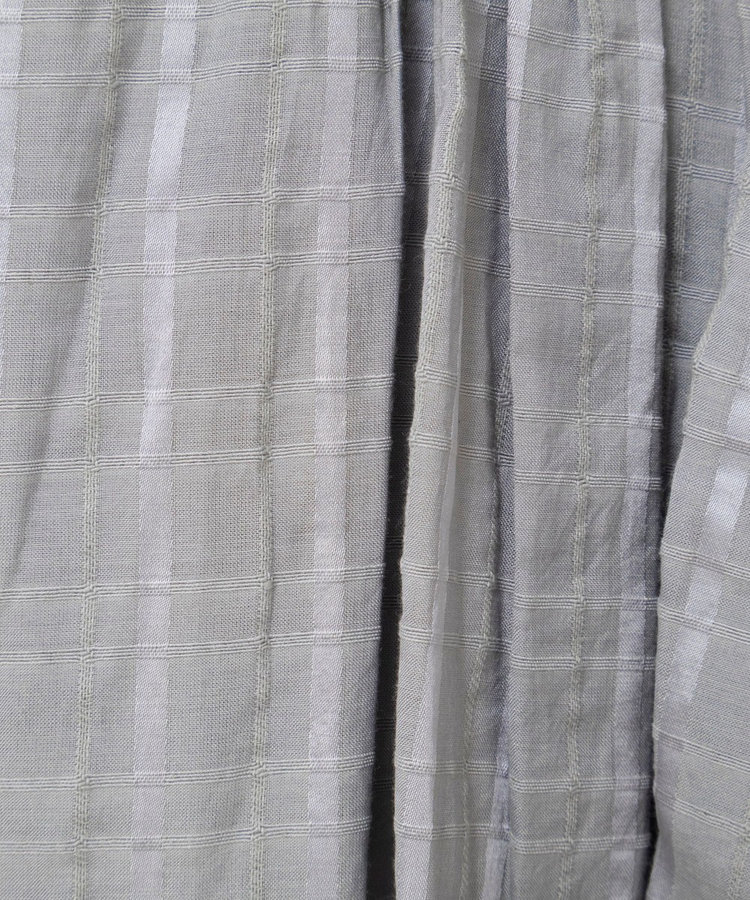 【MARILYN MOON/マリリーンムーン】sheer check 2way gathered blouse
