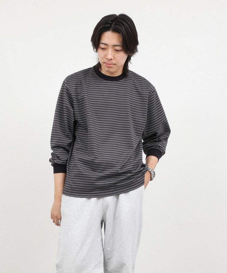 超長綿シルケットボーダーTシャツL/S 26AW
