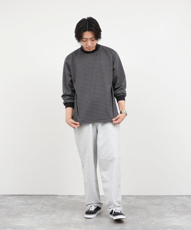 超長綿シルケットボーダーTシャツL/S 26AW