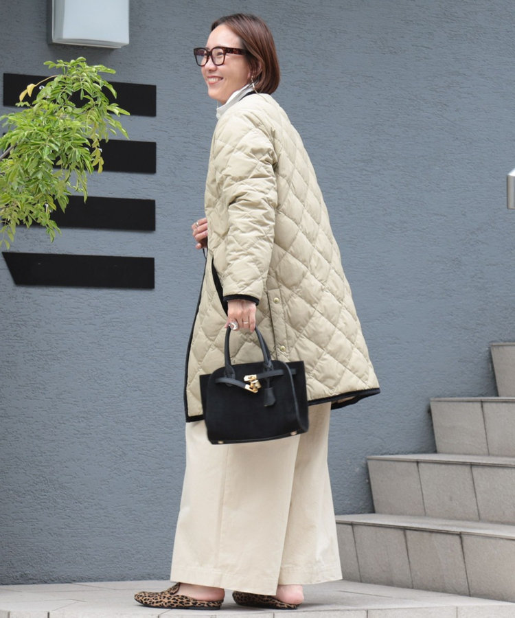 TAION×LIMONTA】別注ベロアパイピングロングダウン（5-0205-6-08-002