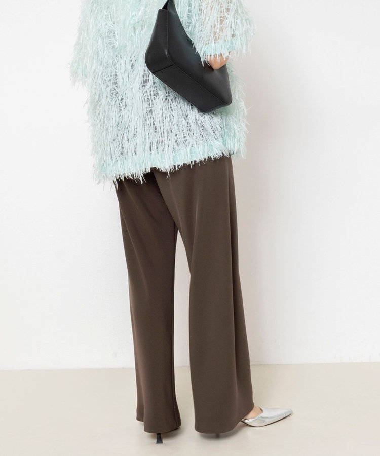 【NOLLEY’S mgr.松葉☆別注サイズ・一部WEB限定カラーアイテム】《セットアップ対応》ウォッシャブルツイルバイヤス美脚パンツ