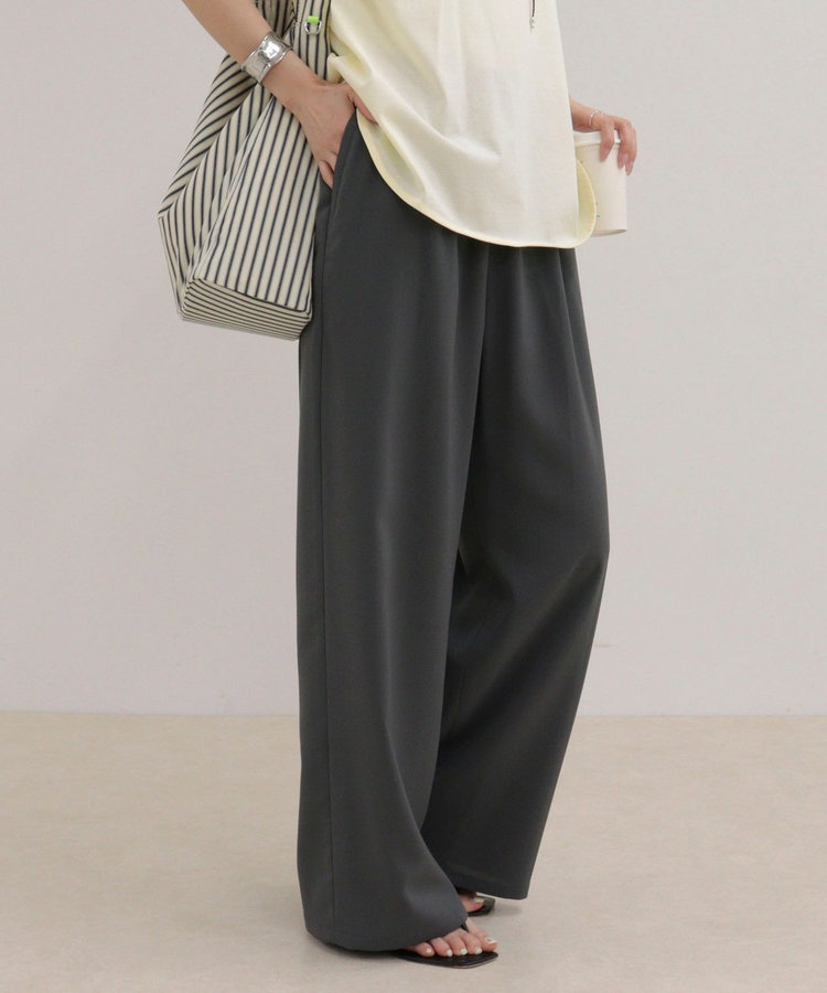 ［WEB限定 SPECIAL SALE！］【接触冷感】《低身長サイズ34有り》ドライポリイージーセミワイドパンツ