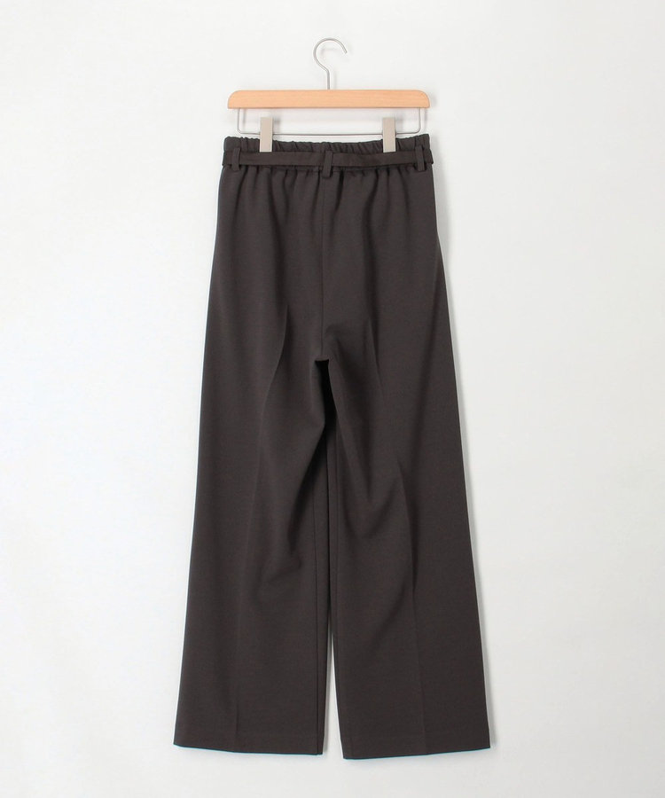 ☆美品☆ICB パンツスーツ ストレッチ ジョーゼット カーキ L セットアップ対応》ハイストレッチジョーゼットパンツ（5-0818-5-09