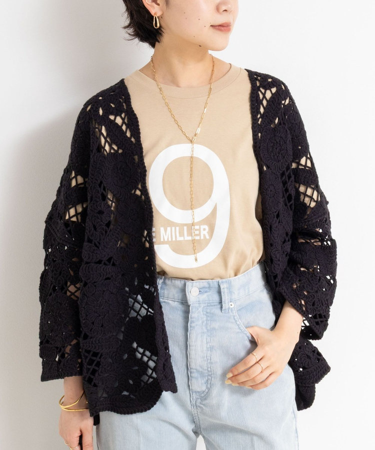 手洗い可能》レース刺繍7分袖ボレロ（5-0037-5-02-001）｜Rie