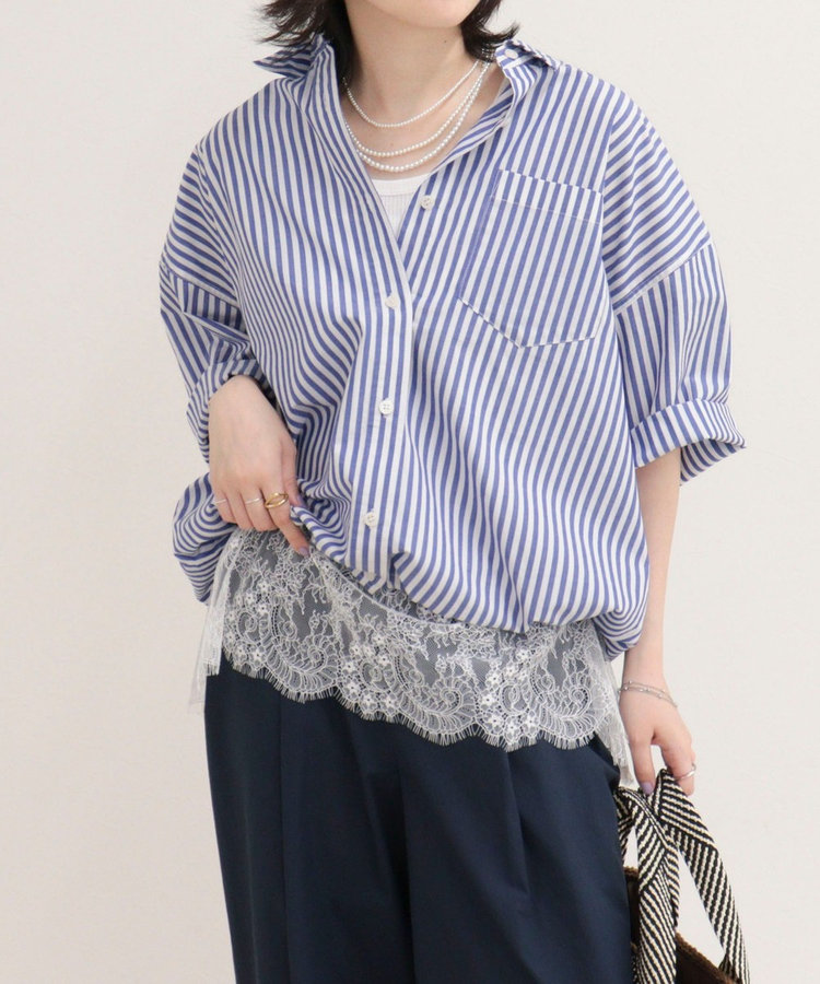 ［WEB限定 SPECIAL SALE！］【人気につき半袖Ver.で再登場】汗染み軽減加工COTTON半袖シャツブルゾン