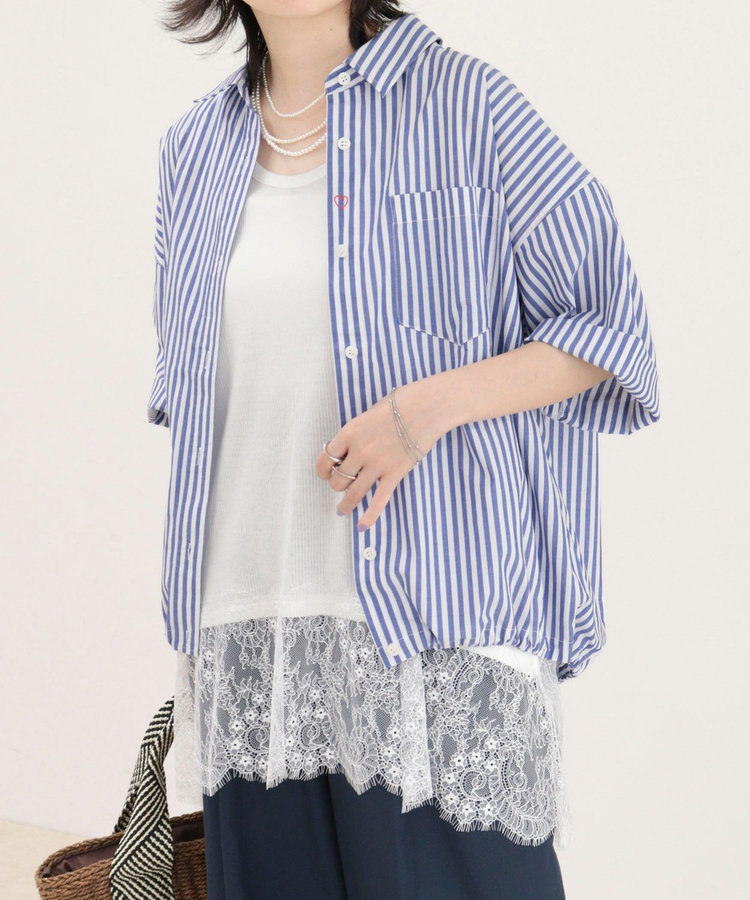 ［WEB限定 SPECIAL SALE！］【人気につき半袖Ver.で再登場】汗染み軽減加工COTTON半袖シャツブルゾン