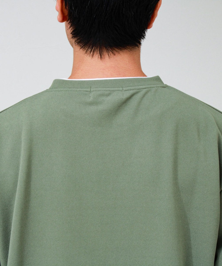 【1枚で完結】カルゼジョーゼットフェイクレイヤーロングスリーブT ロンT