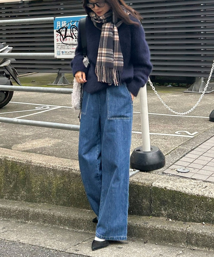 FOX混Vネックニットプルオーバー（4-0021-6-22-004）｜fredy emue