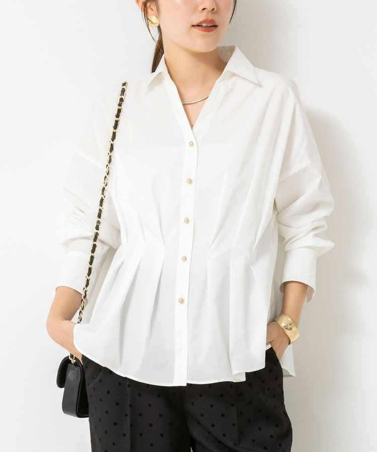 【WEB＆一部店舗限定カラー】ストレッチタフタスキッパータックシャツ