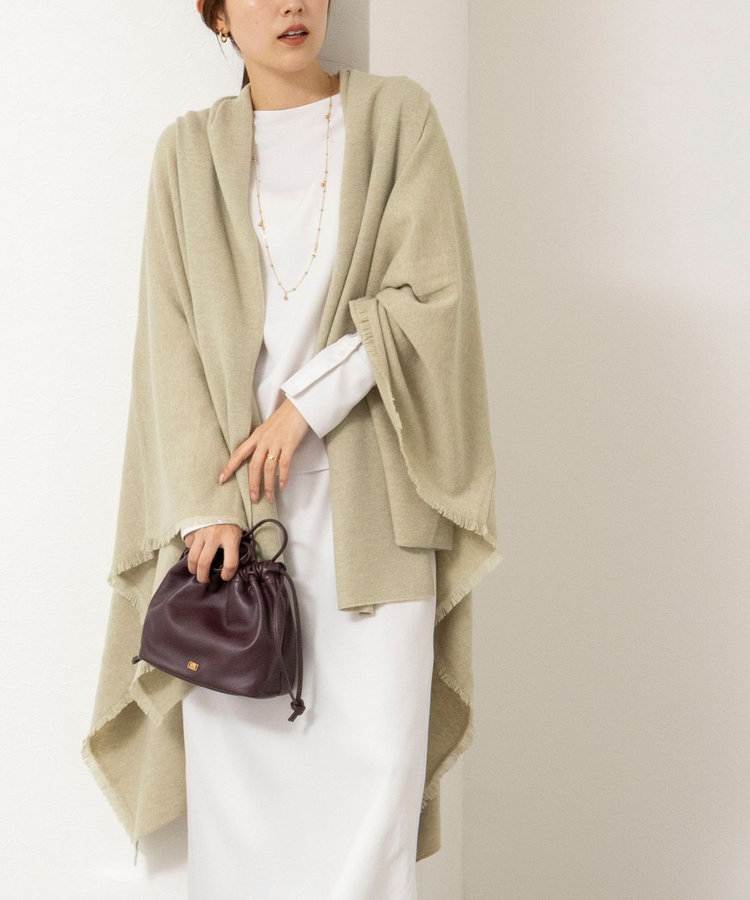 【WALANCE/ワランス】merino wool poncho stole