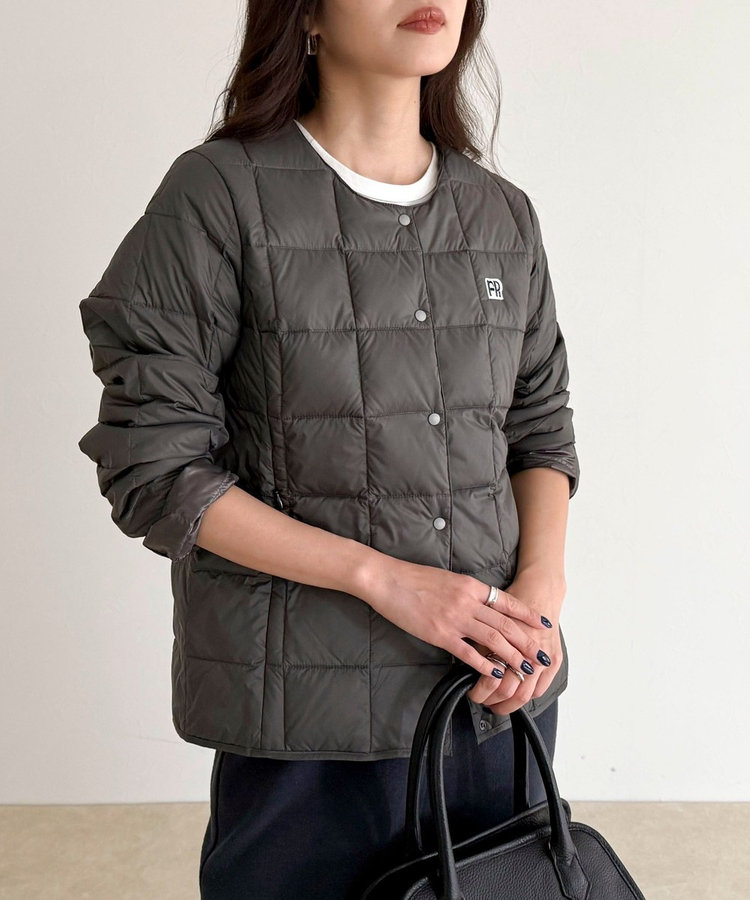 別注》【TAION/タイオン】CREW NECK BUTTON DOWN JK ダウンジャケット