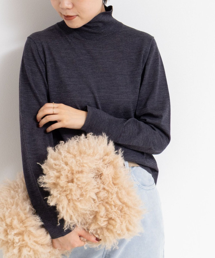 NOLLEYS sophil フォックス48%ニット NOLLEYS sophil フォックス48%ニット ヘアリー2WAYプルオーバー