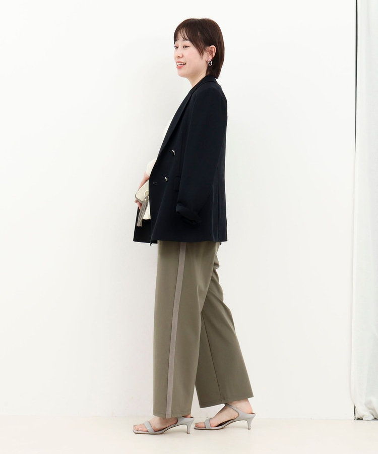 CICA配合サークルストレッチテーパードパンツ