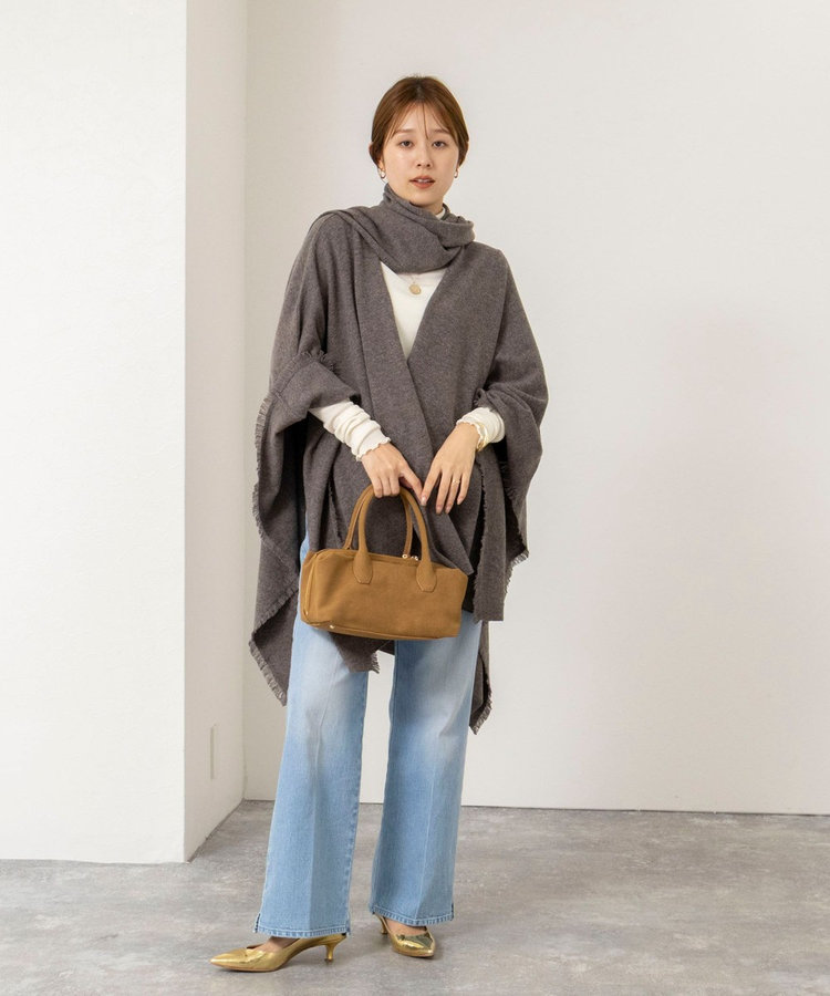 【WALANCE/ワランス】merino wool poncho stole