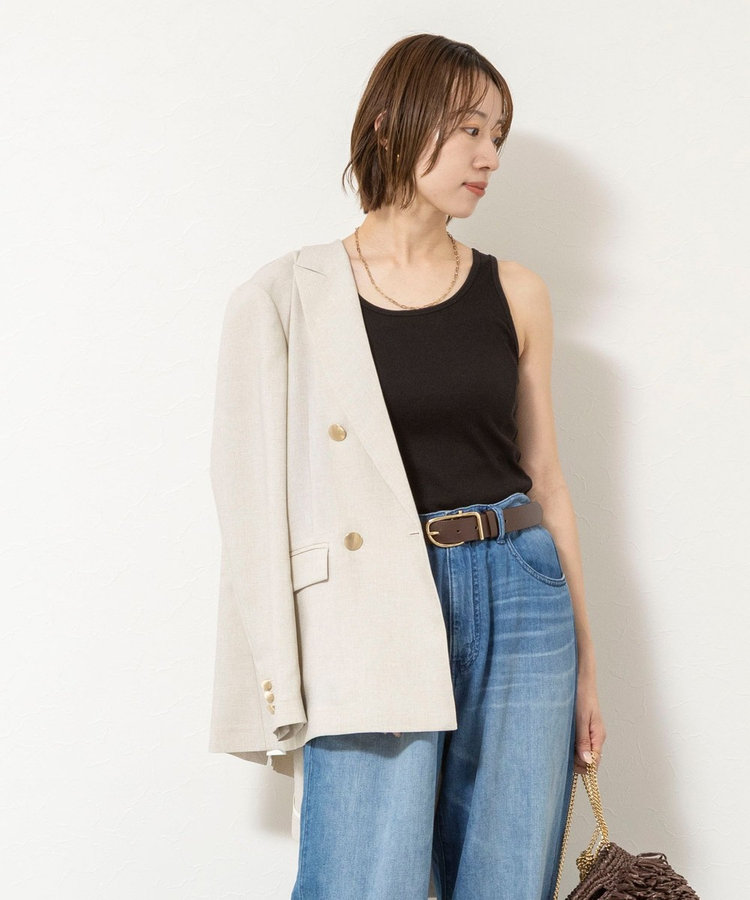 ［WEB限定 SPECIAL SALE！］ウォッシャブルカップ付きリブタンクトップ