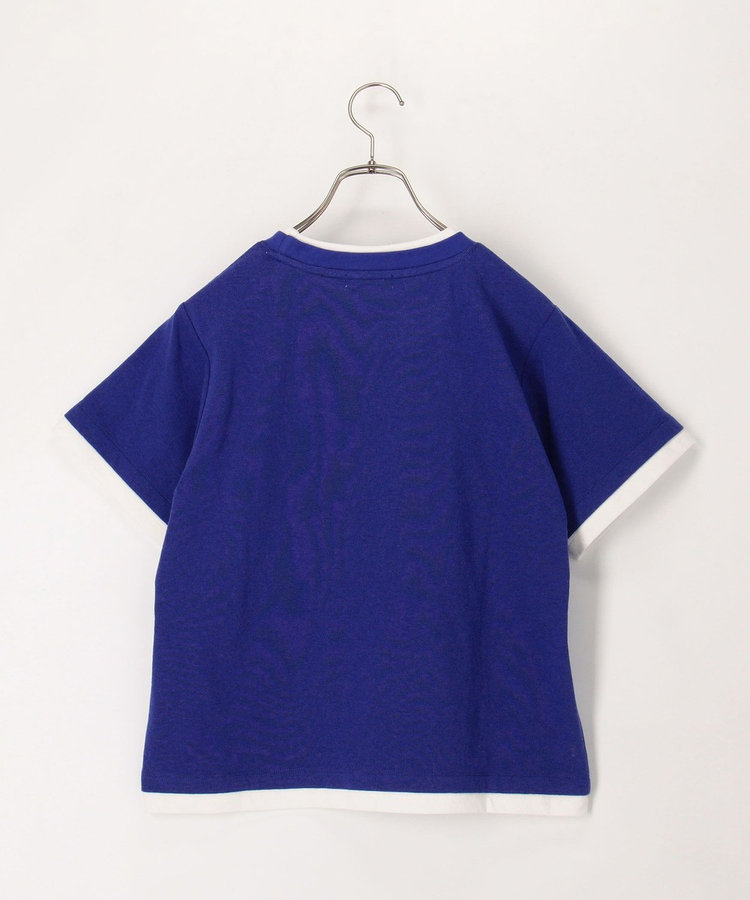ドライタッチ天竺レイヤード風配色Tee