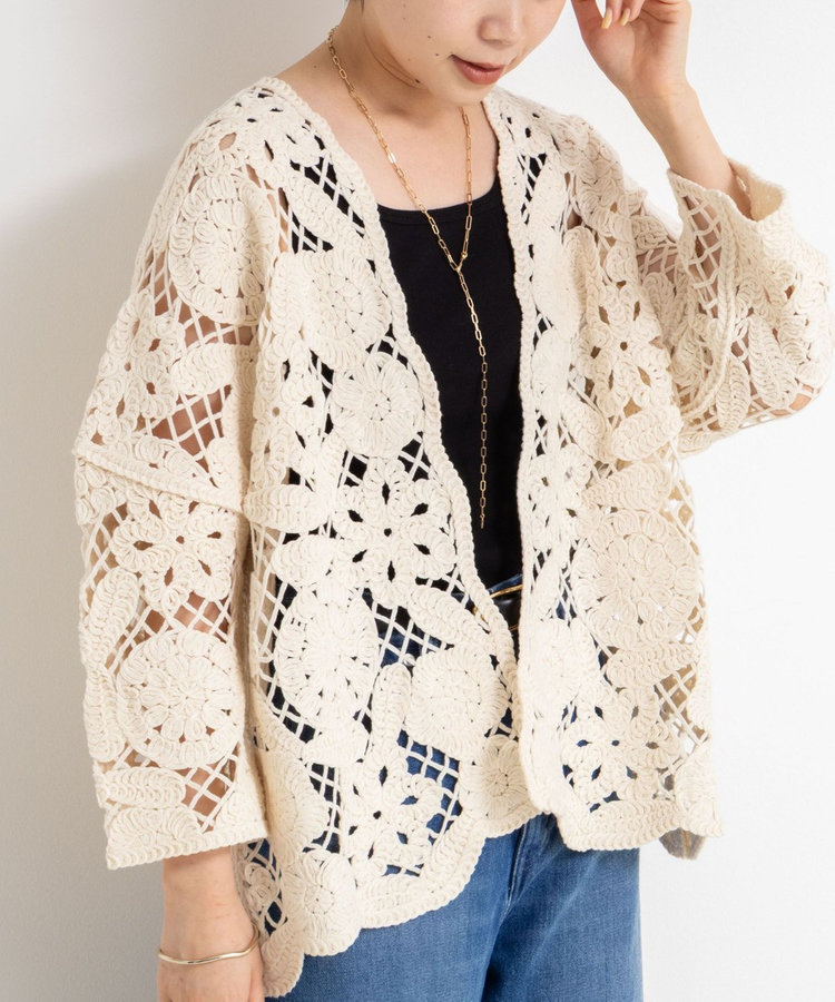 未使用☆テイクオフ鎌倉/kazuko kitamura☆変形カーディガン/ボレロ 未使用☆テイクオフ鎌倉/kazuko kitamura☆変形カーディガン/ボレロ