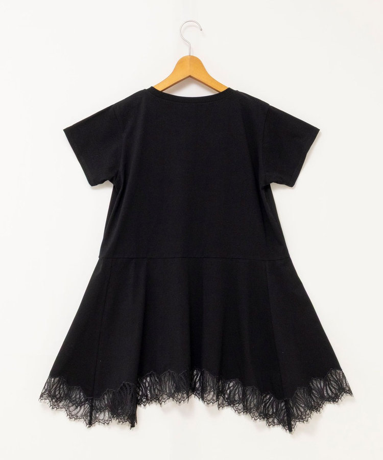【WEB限定】ウォッシャブルヘムレースカットソー