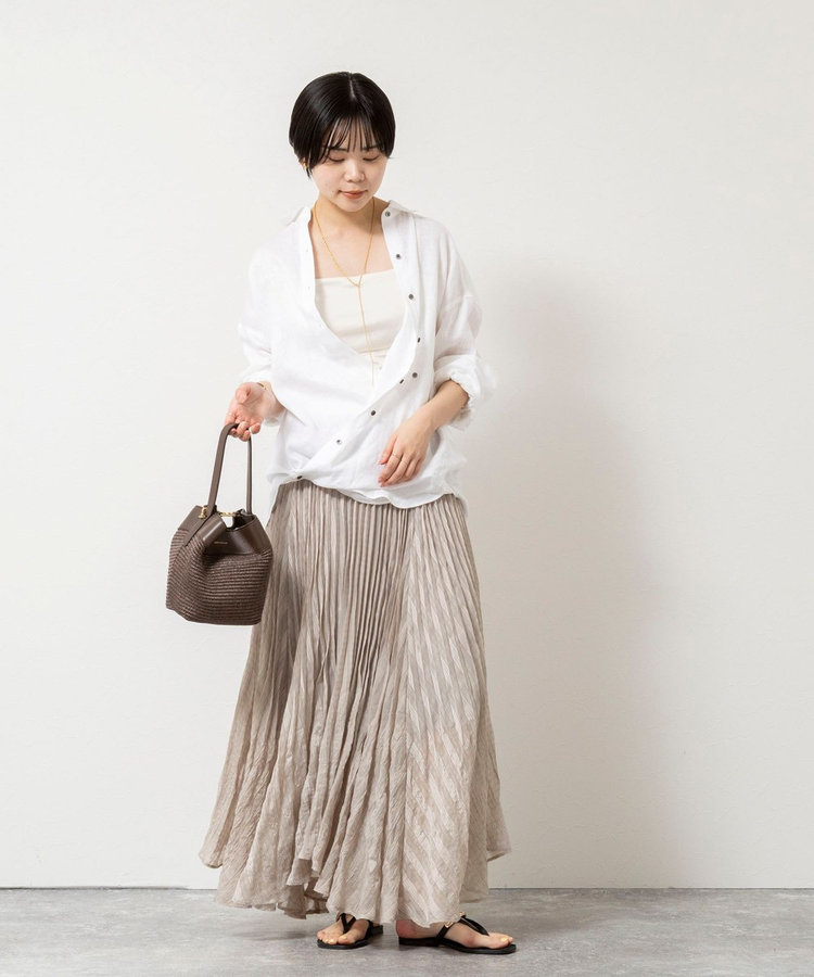 【WEB限定】ウォッシャブルシアーチェックプリーツスカート