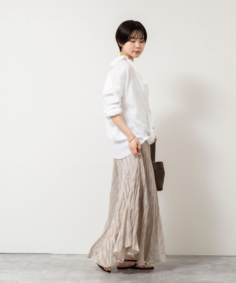 【WEB限定】ウォッシャブルシアーチェックプリーツスカート