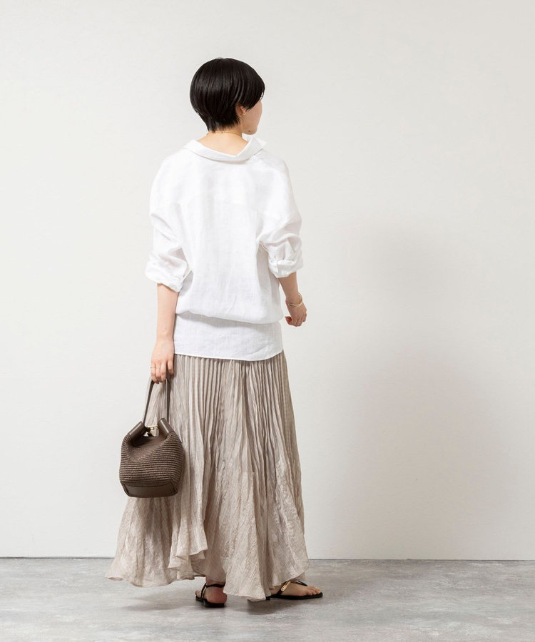 【WEB限定】ウォッシャブルシアーチェックプリーツスカート