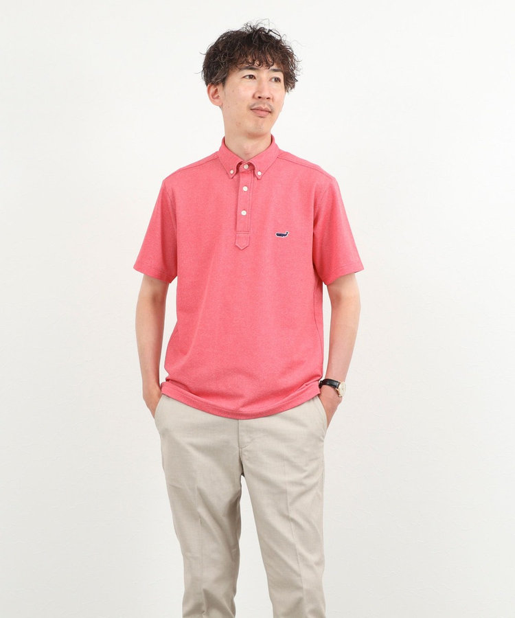 《ビジカジ対応》クジラ Polo ボタンダウンポロシャツ 26SS