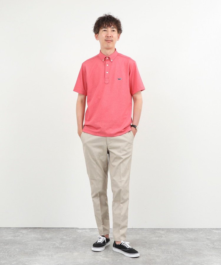 《ビジカジ対応》クジラ Polo ボタンダウンポロシャツ 26SS