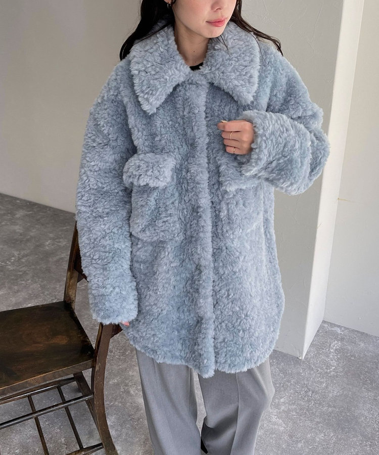 JAKKE ジャッキー DAME SHACKET COAT trim_ofnls_item6ffff4847a5611e