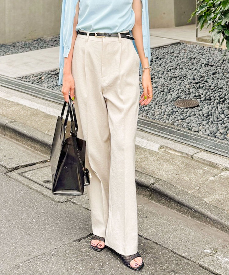 Noroll ベージュ ワイドパンツ yohji yamamoto - Y's for men | COTTON LINEN VIYELLA WIDE