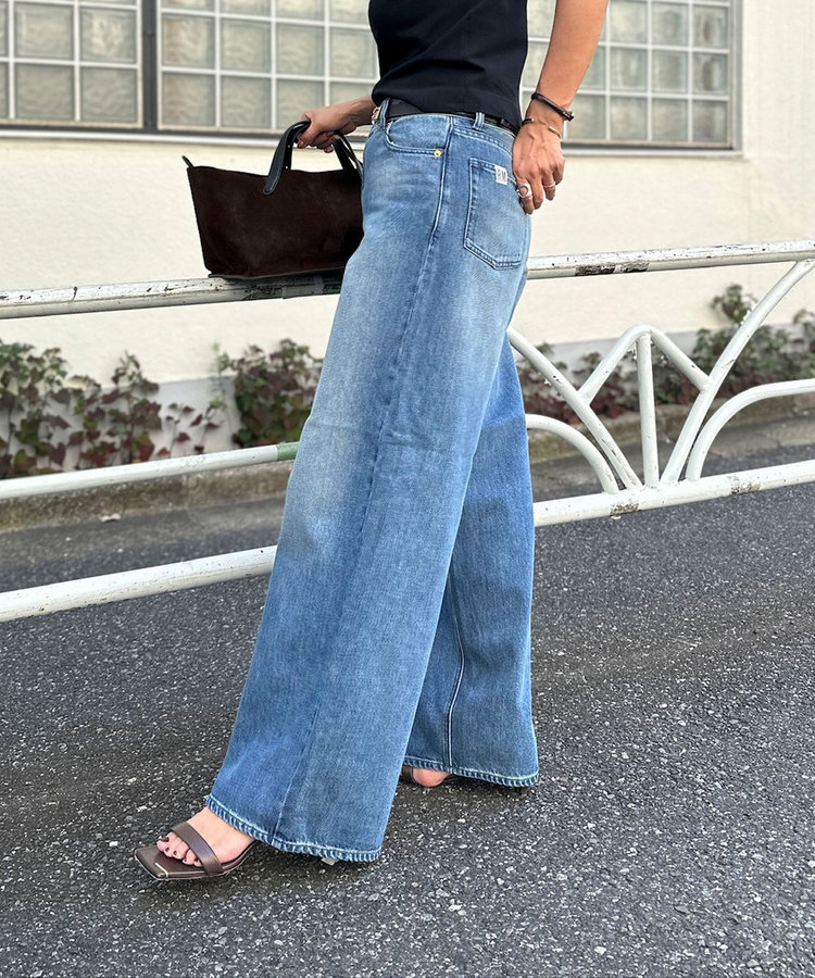 《4サイズ展開》【RM denim】ルーズワイドデニム