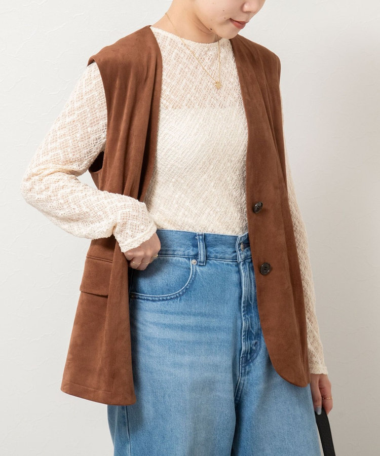 会員限定 BLACK FRIDAY対象］【追加】2WAYレースカーディガン（5-0035