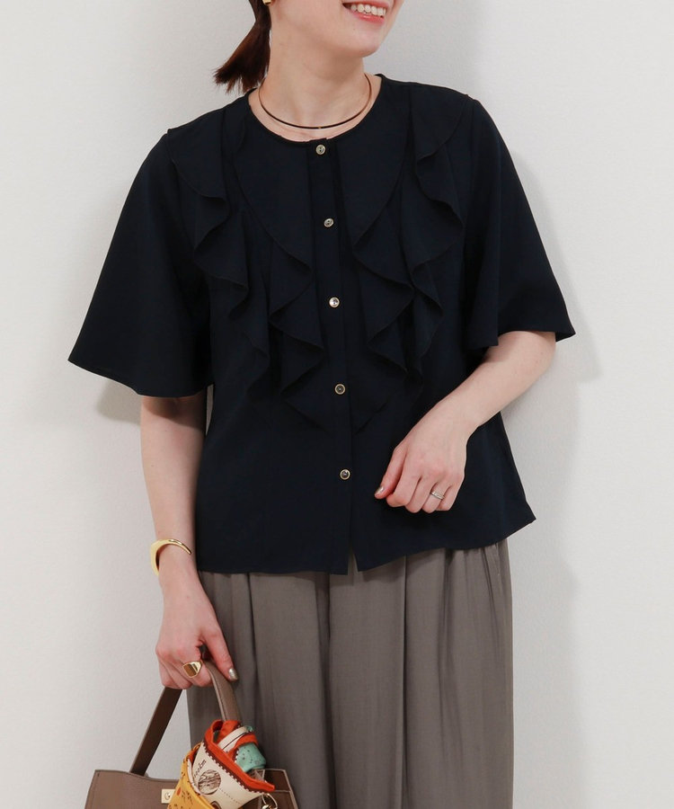 OUTLET限定 TIME SALE！］ジョーゼットフリルブラウス（5-0807-4
