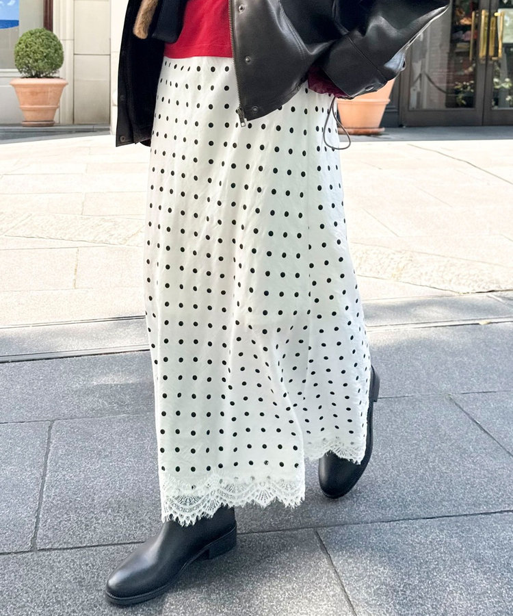 ドットマーメイドスカート