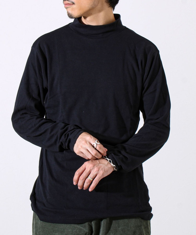 インナー使い/レイヤードに最適】ソフトタッチスムースモックネック（5