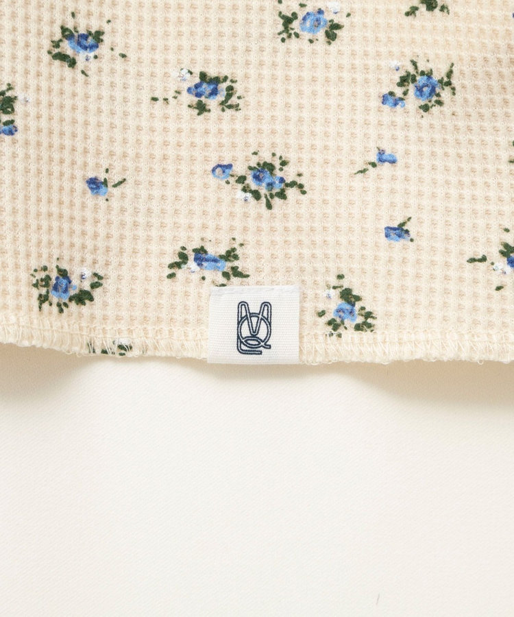 【MAQWEL/マクウェル】Flower Waffleショルダーパッドプルオーバー