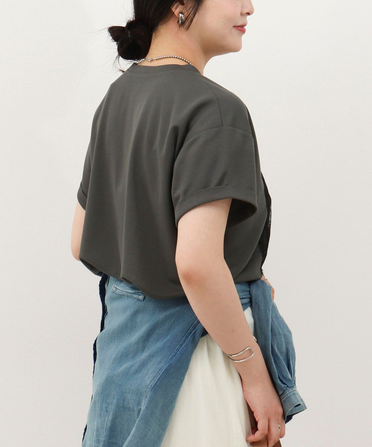 ロゴ＋レースTシャツ