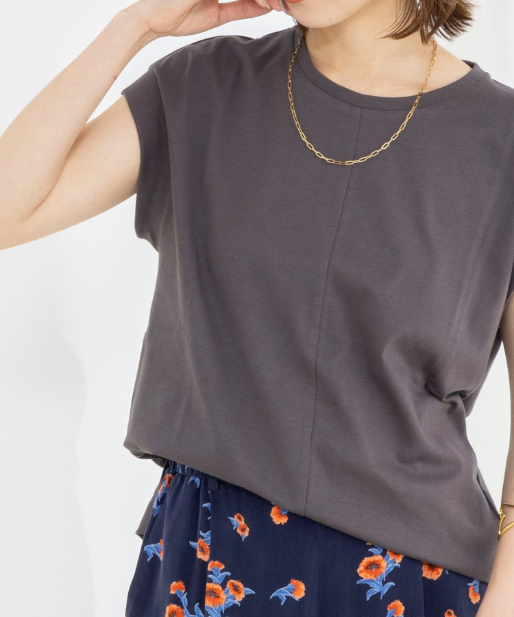 《ノーリーズオリジナル美容Tシャツ》シルクアミノ酸加工オーバーノースリーブ