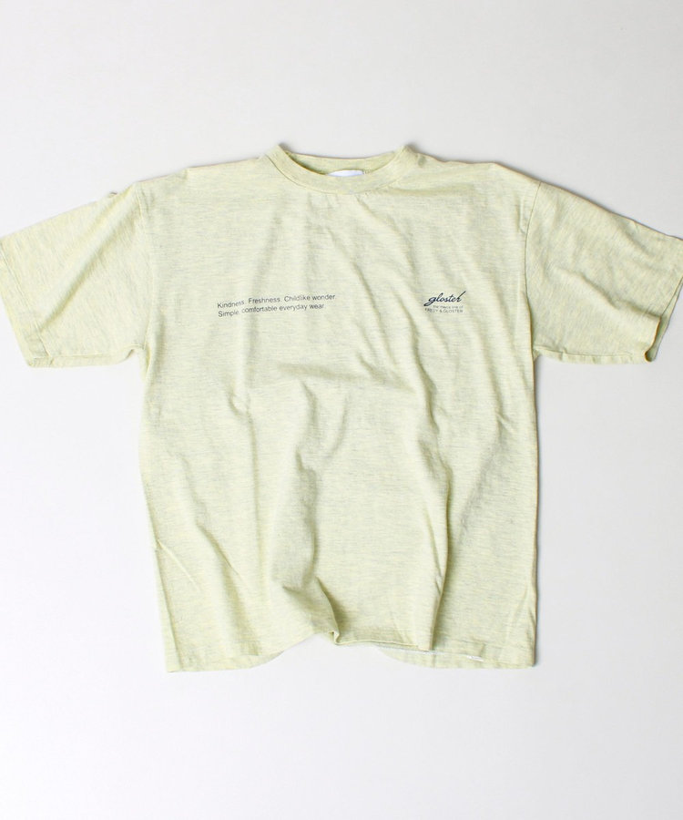 【SCREEN STARS/スクリーンスターズ】杢ボディ染め 配色ロゴ クルーネックカラーＴシャツ