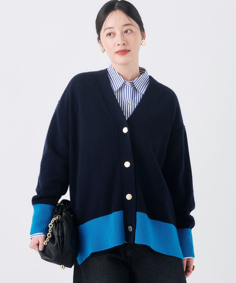 【WEB＆一部店舗限定カラーあり】MUSICゆったりVネックカーディガン