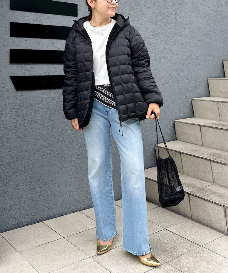 《5サイズ展開》【RM denim】センタープレス裾デザインデニム