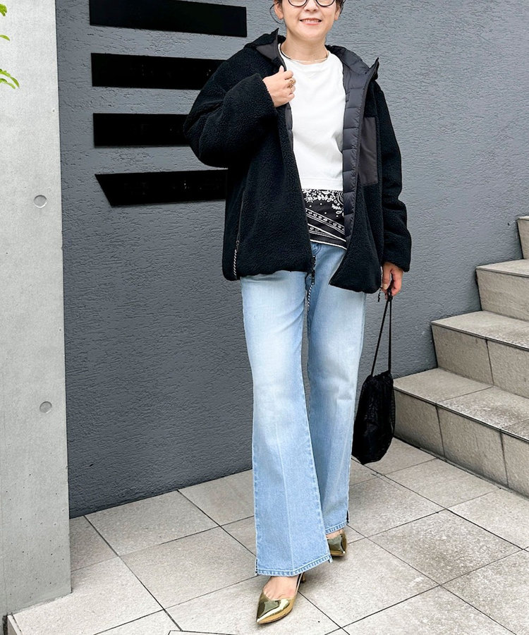 《5サイズ展開》【RM denim】センタープレス裾デザインデニム