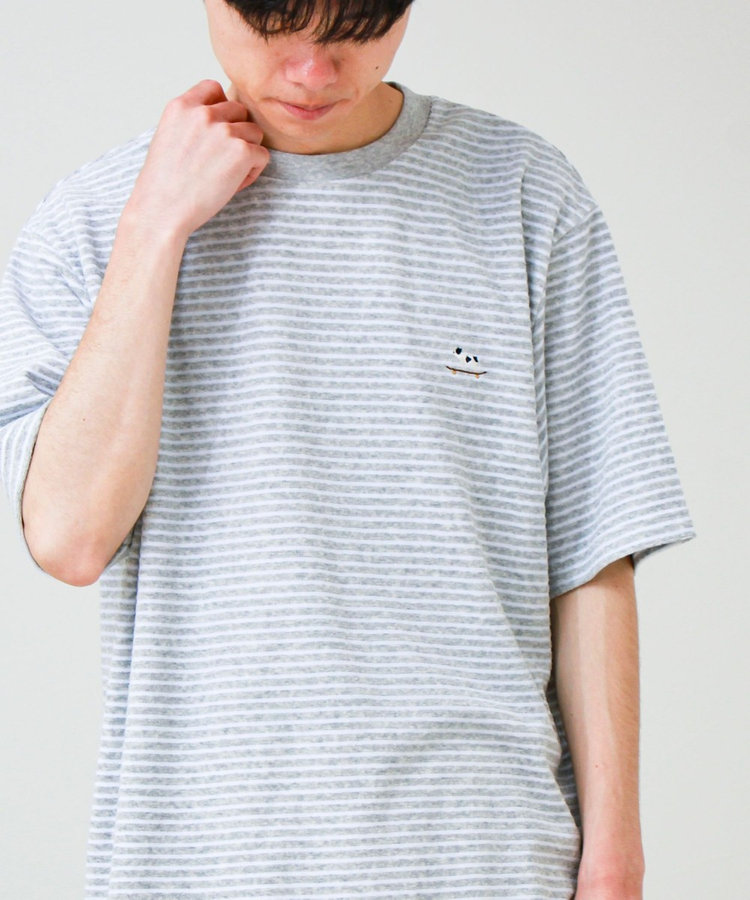 ［FREDY＆GLOSTER限定 TIME SALE！］【夏素材で快適】フレブルパイルTEE ワンポイント刺繍