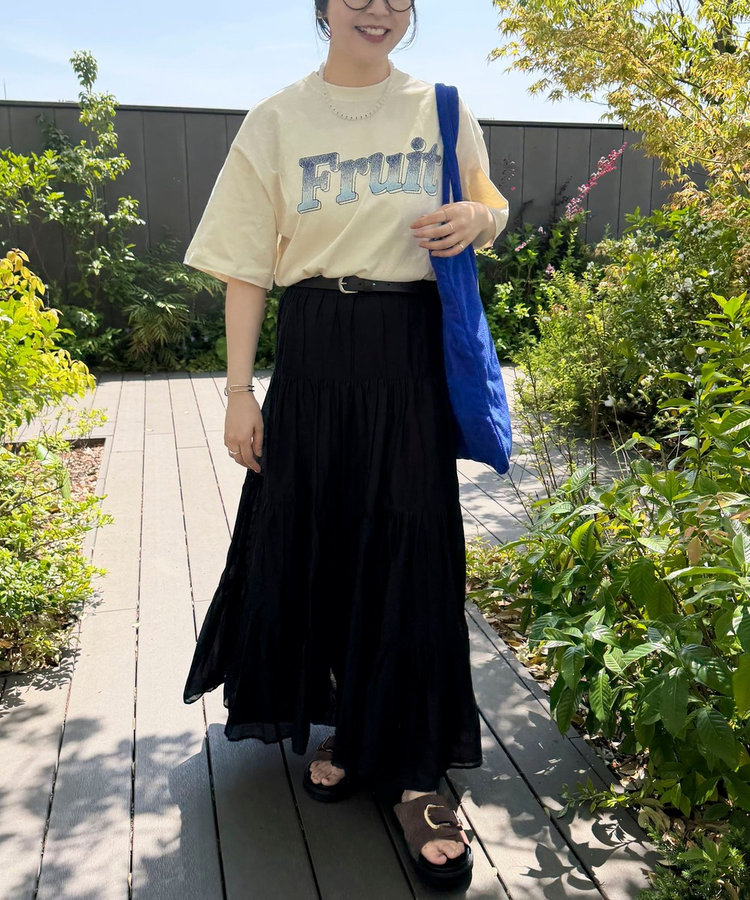 【FRUIT OF THE LOOM】19/-スラブ天竺FruitロゴＴ