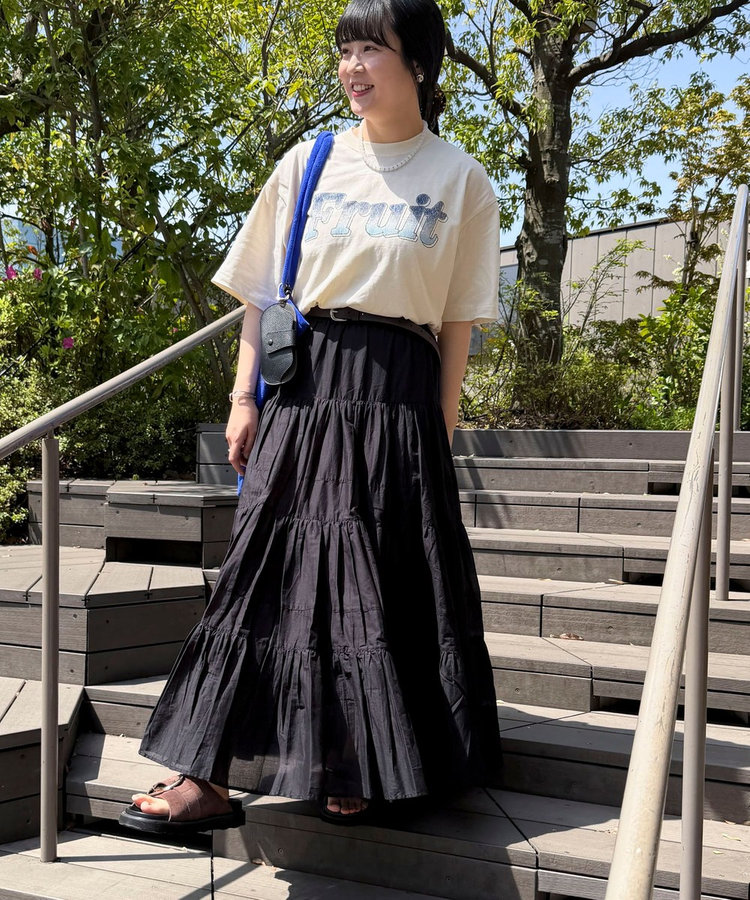 【FRUIT OF THE LOOM】19/-スラブ天竺FruitロゴＴ